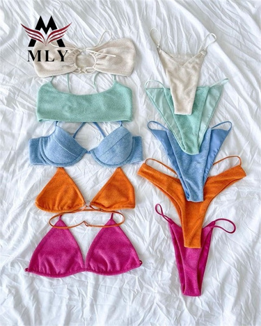 MLY 2023 Custom Woman Swimwear Luxury Triangle Swimsuit women Bikini Sets Swimsuit