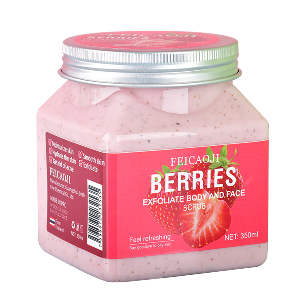 Private Label Natural Hot Selling Fruit Salt Scrub Natural Body Sugar Scrub Exfoliate Skin Whitening Body Scrub