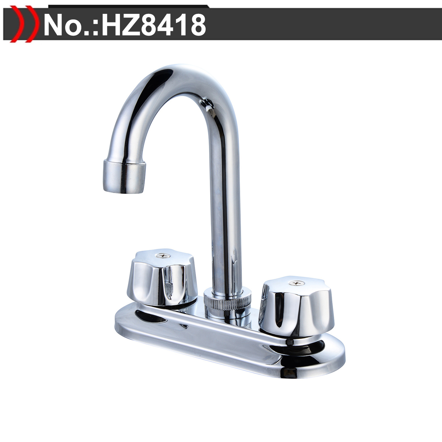 2-Handle 4 Inch Centerset Bathroom Faucet in Polished Chrome Brass lavatory faucet