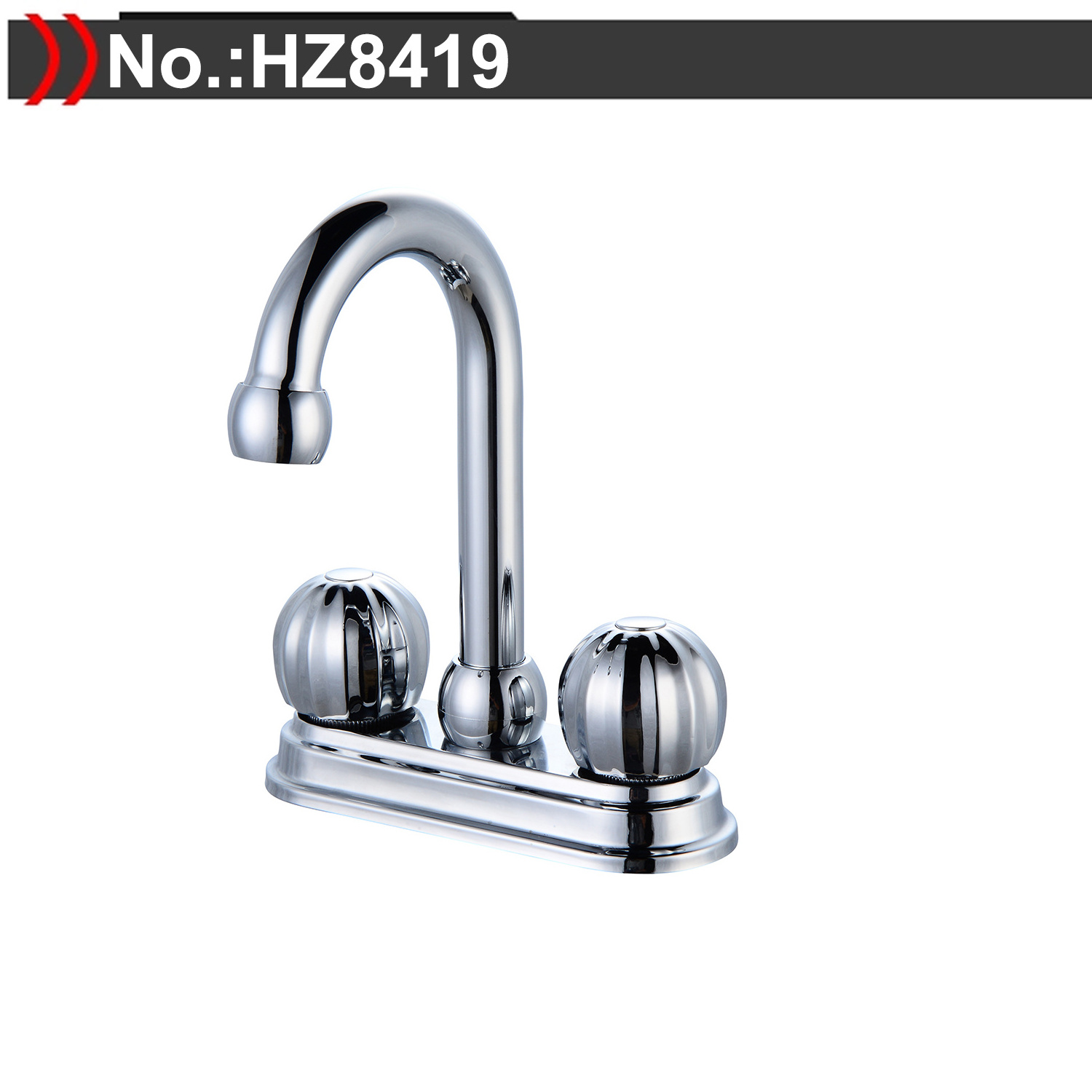 2-Handle 4 Inch Centerset Bathroom Faucet in Polished Chrome Brass lavatory faucet