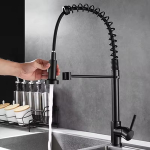 European modern wind wire drawing gold pull touch faucet 3 way pull out sensor faucet stainless steel 304 kitchen faucet