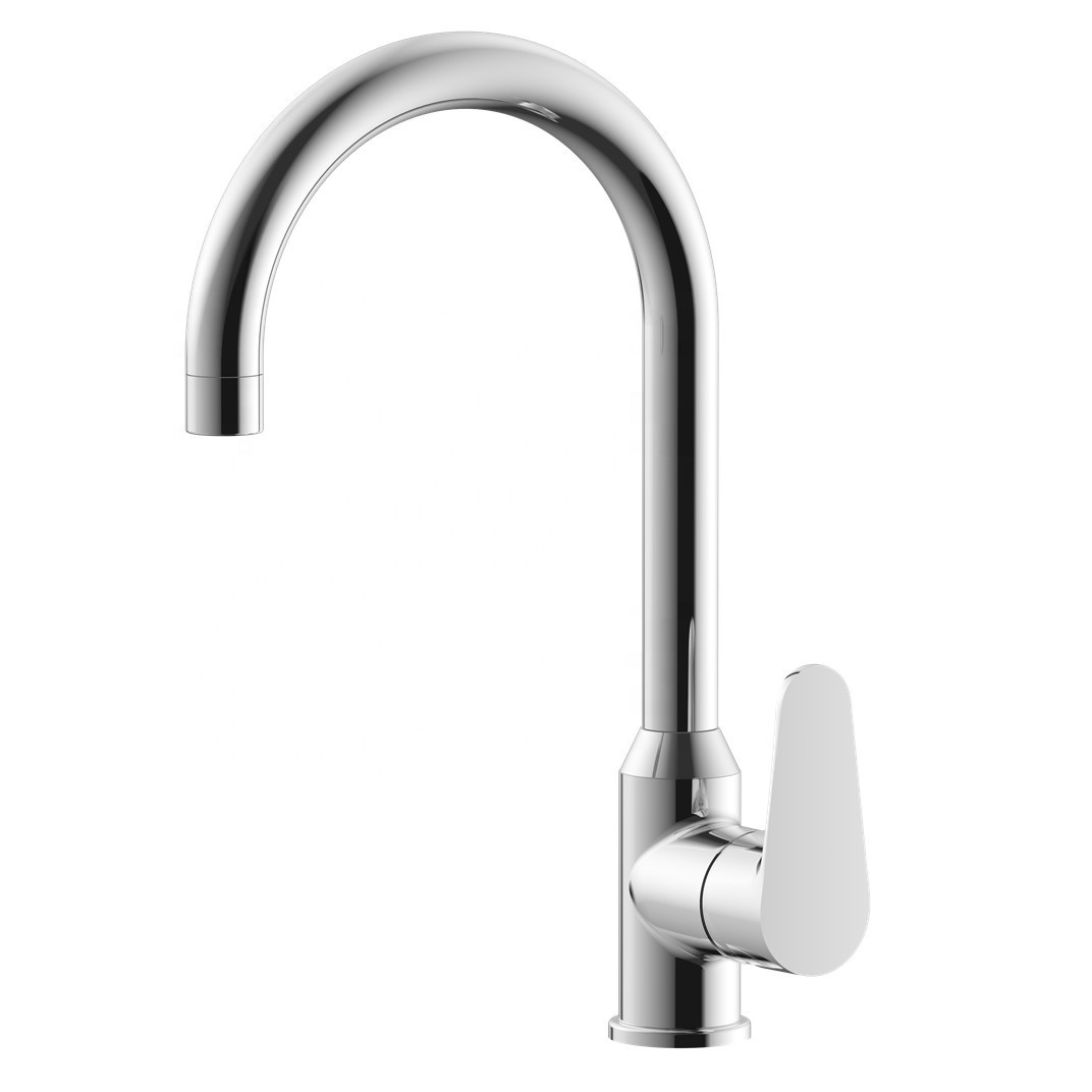 The most classic kitchen faucet style with affordable price and durable use life cooper material cold and hot water sink faucet