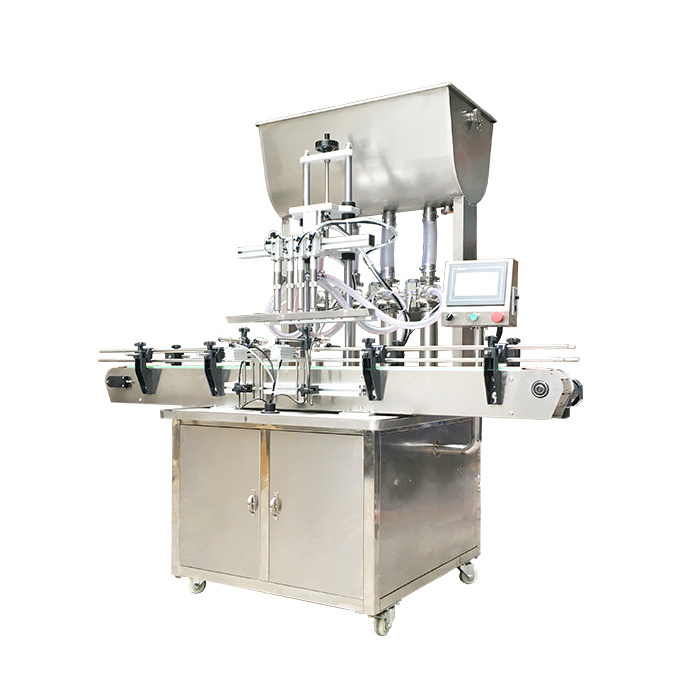 Fully automatic 4-head piston filling equipment Shampoo shower gel quantitative filling machine