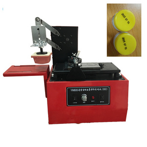 Electric Square Plate Circular Plate Expiry Date Cup Printing Machine / Ink Pad Printing Machine