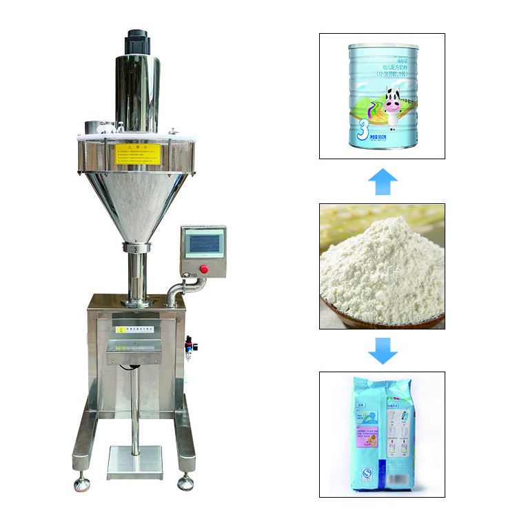 Guangdong infant milk powder nutrition powder single head filling machine equipment factory