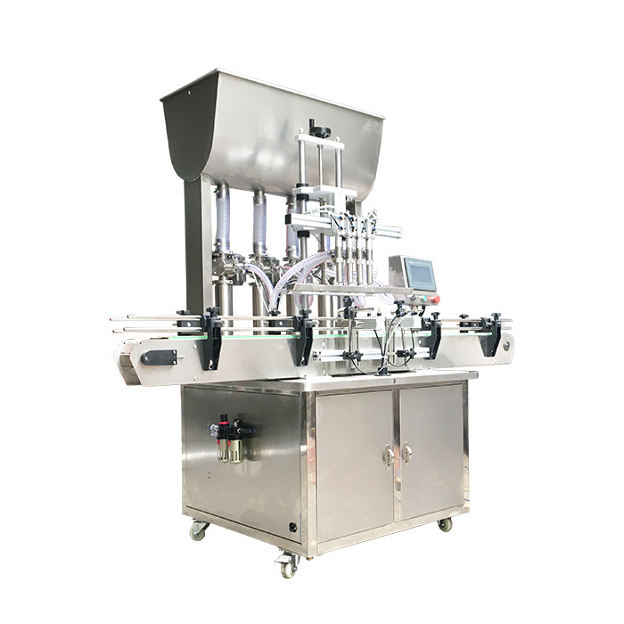 Fully automatic 4-head piston filling equipment Shampoo shower gel quantitative filling machine