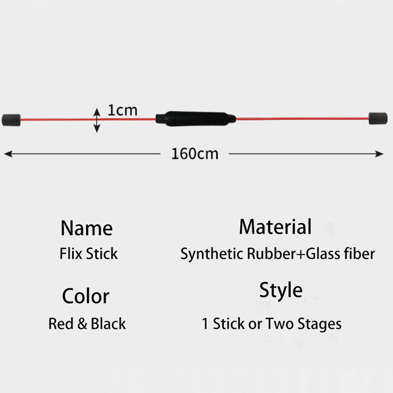 Portable Exercise Fitness Training 160cm Flexible Swinging Sticks Aerobic Vibrating Rod Elastic Fitness Bar