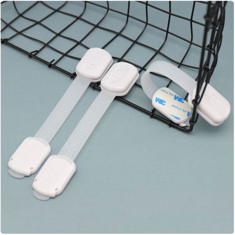 MM-BSP020 Baby Adhesive Adjustable Toilet Sliding Door Fridge Child Proof Kids Strap Locks Cabinet Drawer Safety Lock For Child