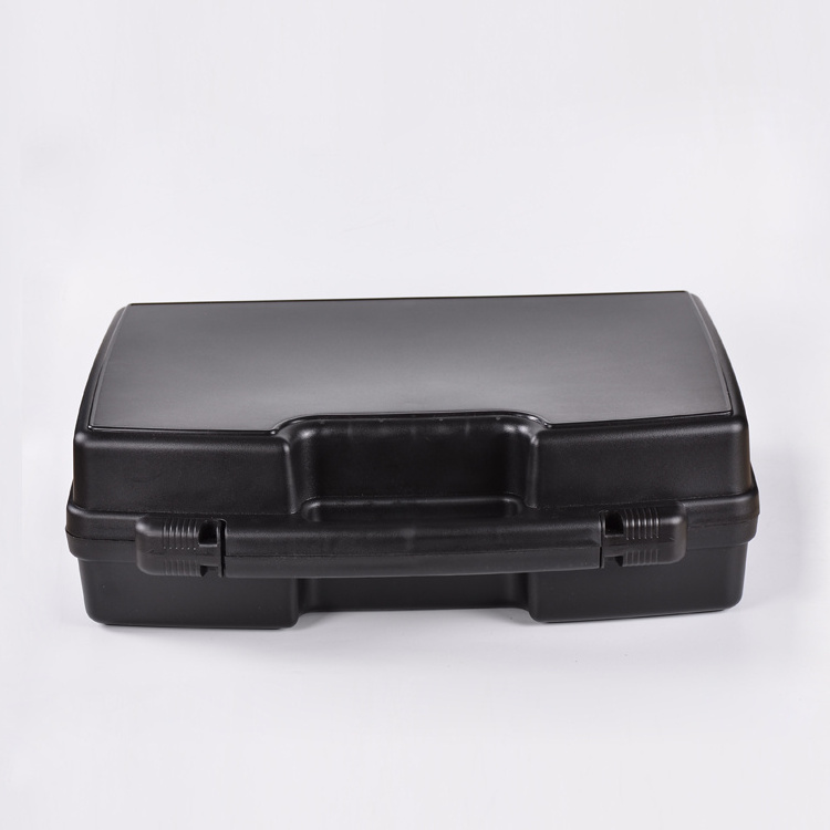 MM-TB007 Logo Customized High Quality Cheap Black Color 480x370x150mm Handle Plastic Tool Box With Custom Foam Manufacture