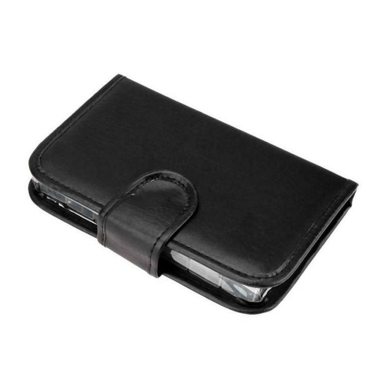 MM-PB026 PU Cover Leather Pill Organizer Black Leather PU Weekly Travel Customizable Pill Box