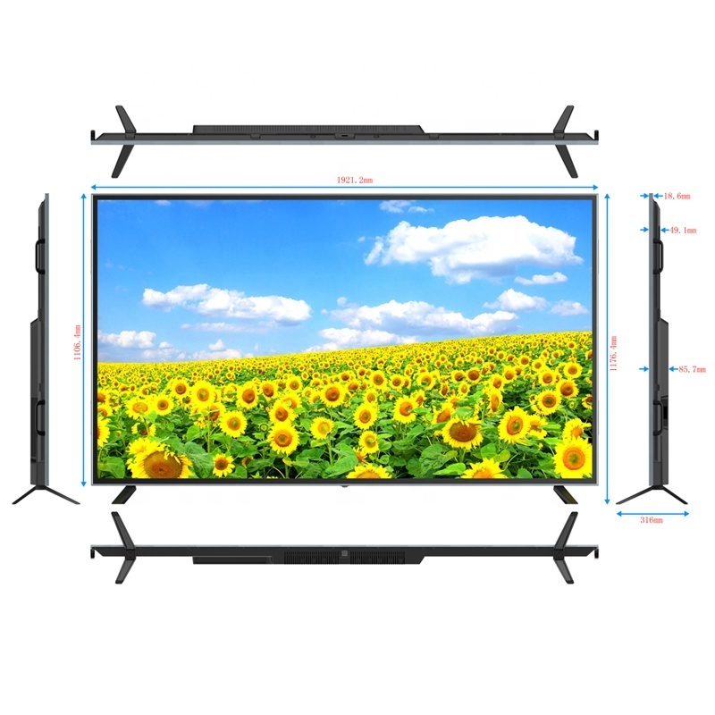 AImenpad Brand 85/86 Inch Android 4K UHD LED Smart TV Wide LCD Screen with Tempered Glass from China