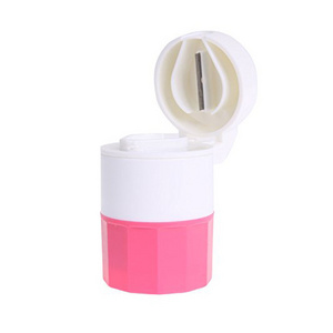 MM-PBAY01 4 Layer Pill Medicine Crusher Grinder Splitter Tablet Divider Cutter Storage Box