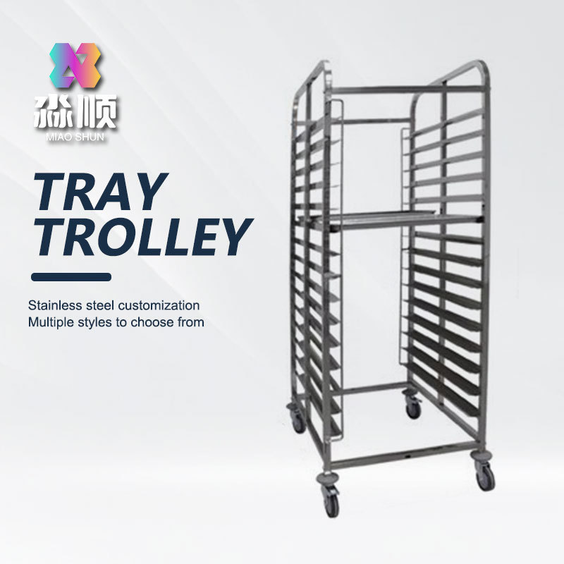 Gastronorm Pan Rack Stainless Steel Tray Trolley Gn Pan Tray Trolley For Bakery