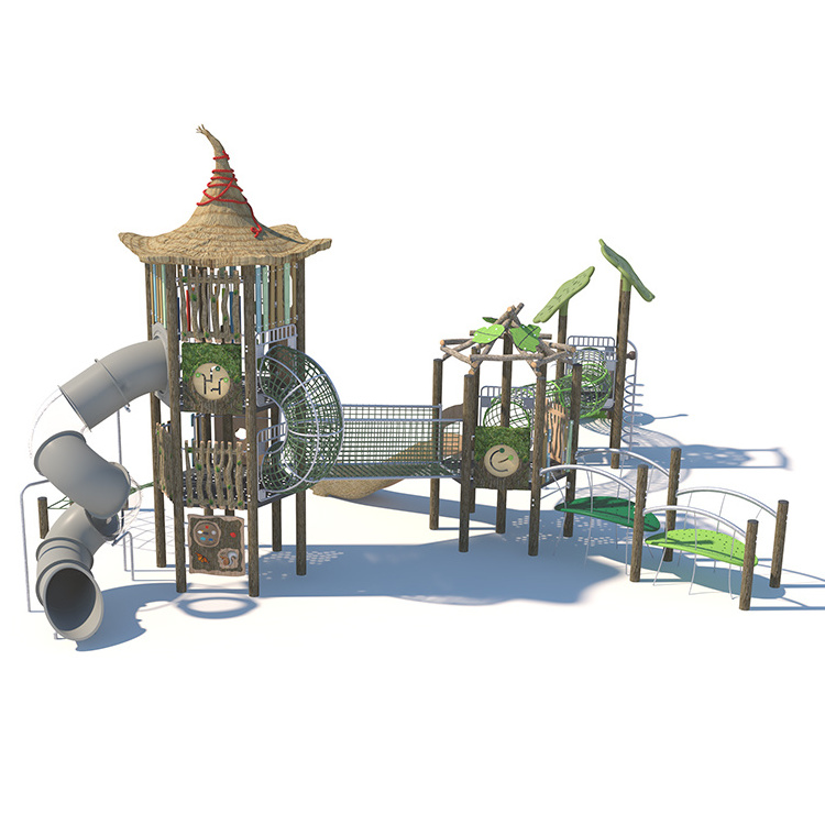 In Stock Children Outdoor Playhouse Spare Parts For Playground Spiral Tube Slide