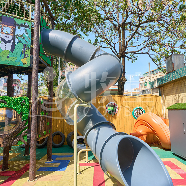 Best Price Tretboot Tubeslide Tube Slide For Playground Amusement Park Equipments