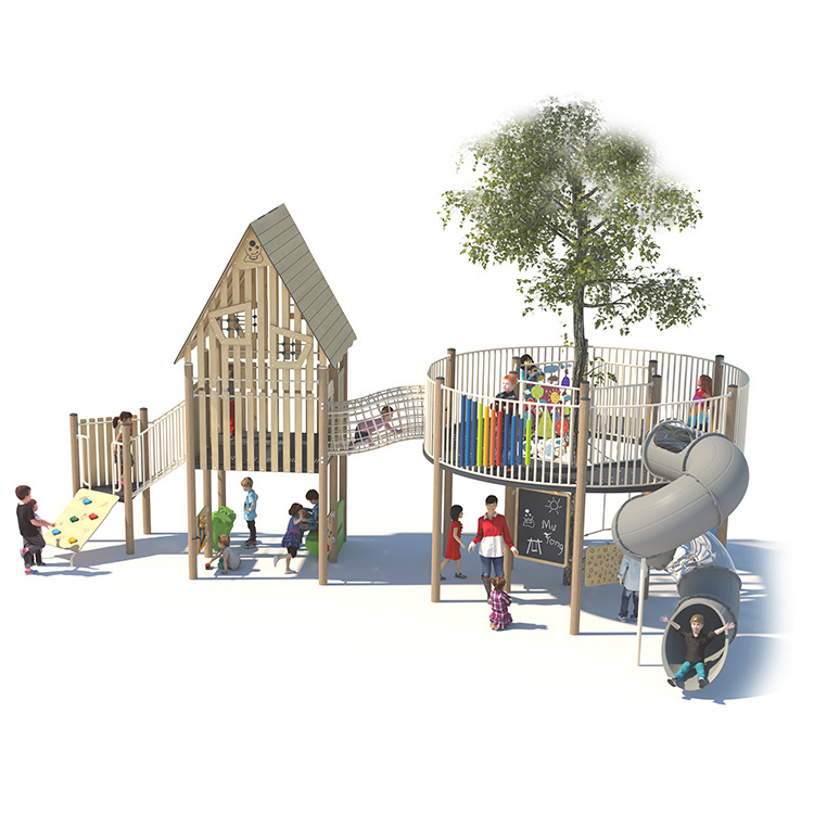 Morden Style Cowboys And Indians Cubby House School Playground Equipment