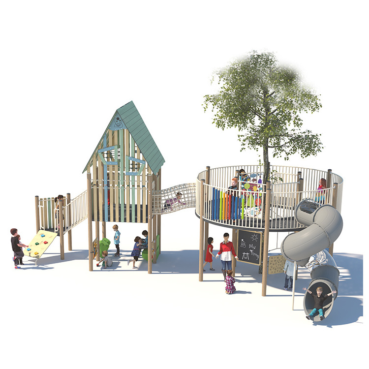 Morden Style Cowboys And Indians Cubby House School Playground Equipment