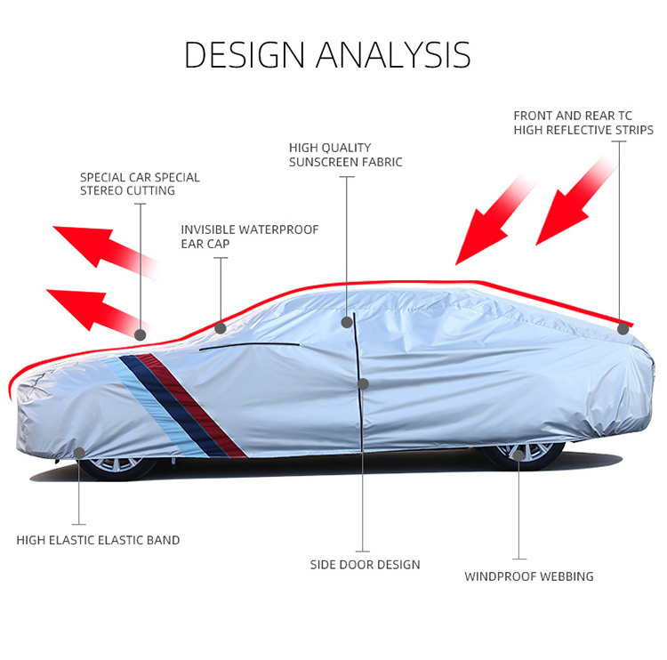 Fast Delivery Uv Protection Waterproof Car Cover Windproof Dust Proof Outdoor Suv Car Cover For Tesla