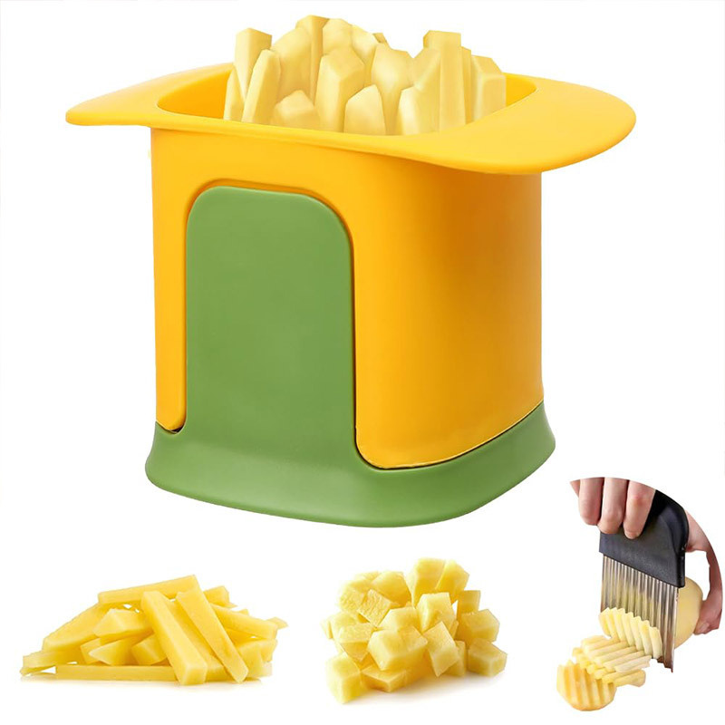 Factory direct selling Hand Pressure Onion French Fry Cutter Food Slicer Potatoes Cucumber Dicer Julienne Vegetable Chopper