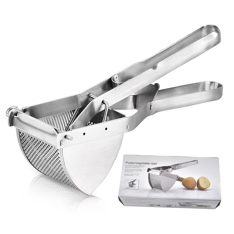 Heavy Duty Stainless Steel Juicer for Home Kitchen Potato Masher Press Ricer Fruit Food Press for Commercial and Home Use