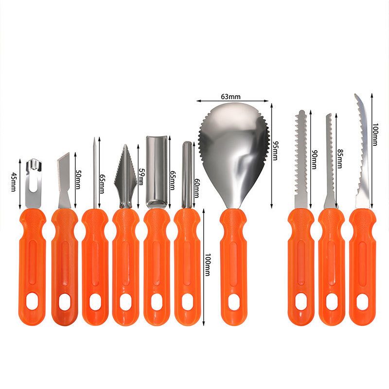 Halloween Pumpkin Carving Kit Stainless Steel Pumpkin Tool Party Decoration for Kids Adults Family DIY