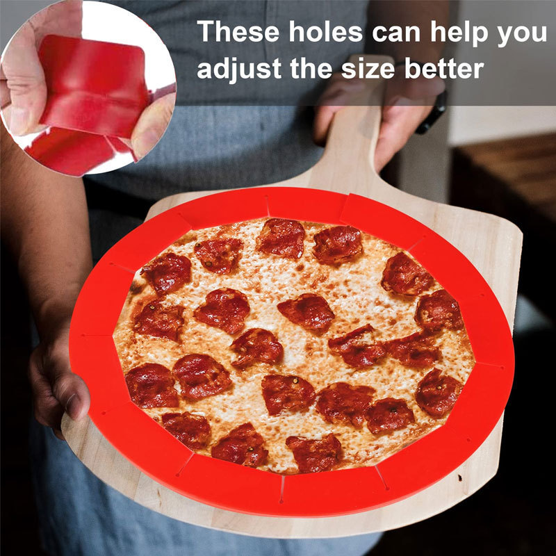 Adjustable silicone Pie Crust Shield silicone pizza protector 8