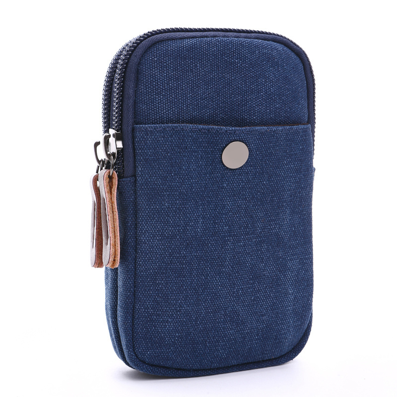 ZUOLUNDUO fashion mobile phone package leisure coinpuree mini canvas coin purse with zipper