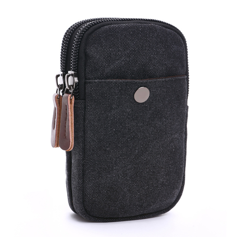 ZUOLUNDUO fashion mobile phone package leisure coinpuree mini canvas coin purse with zipper