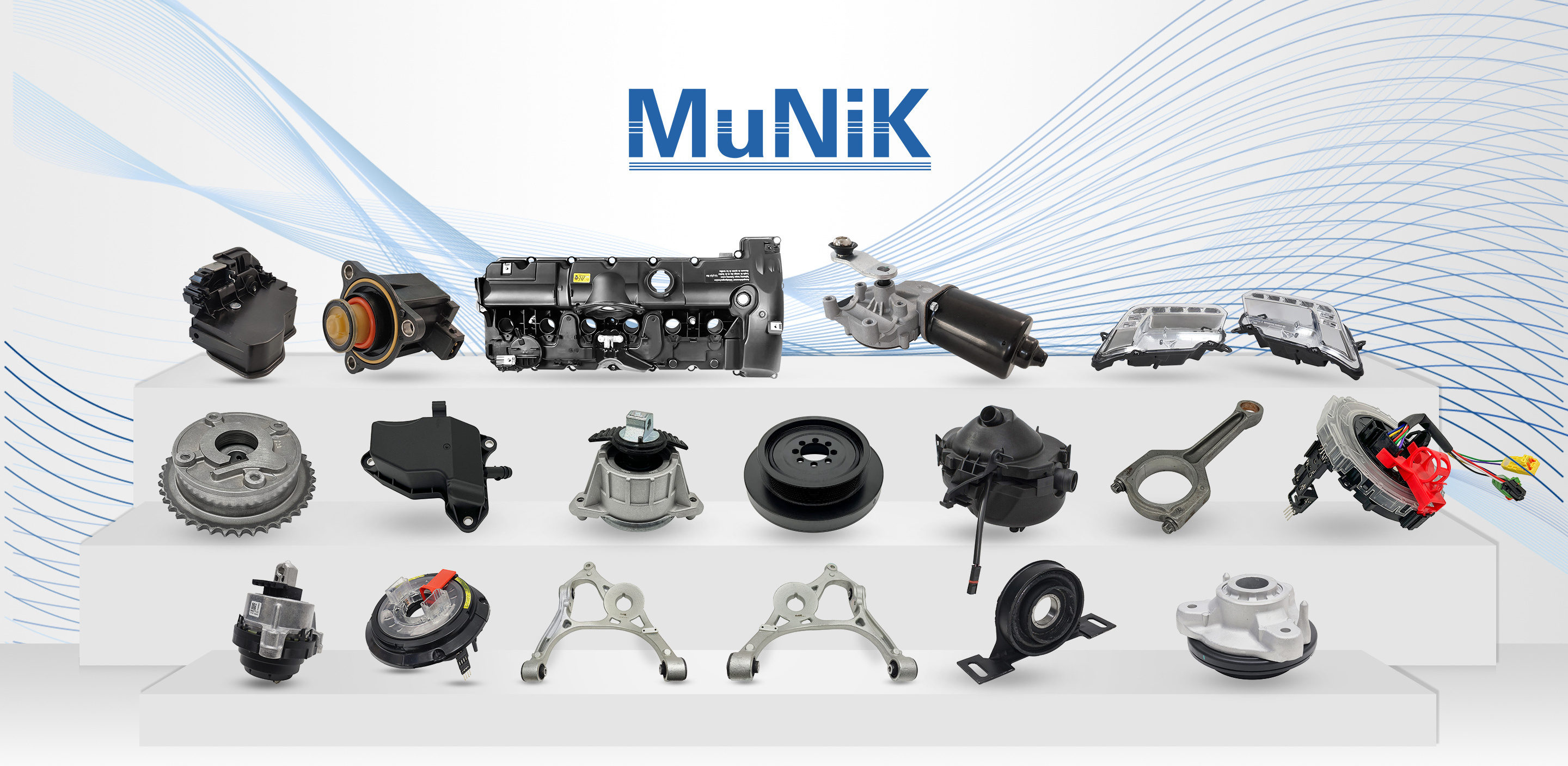 Munik Automotive Repuestos De Autos Auto Spare Car Parts for BMW E81 F20 F22 F45 E30 E46 E85 E71 E53 F15 F25 E84 E38 F07 F18 F35