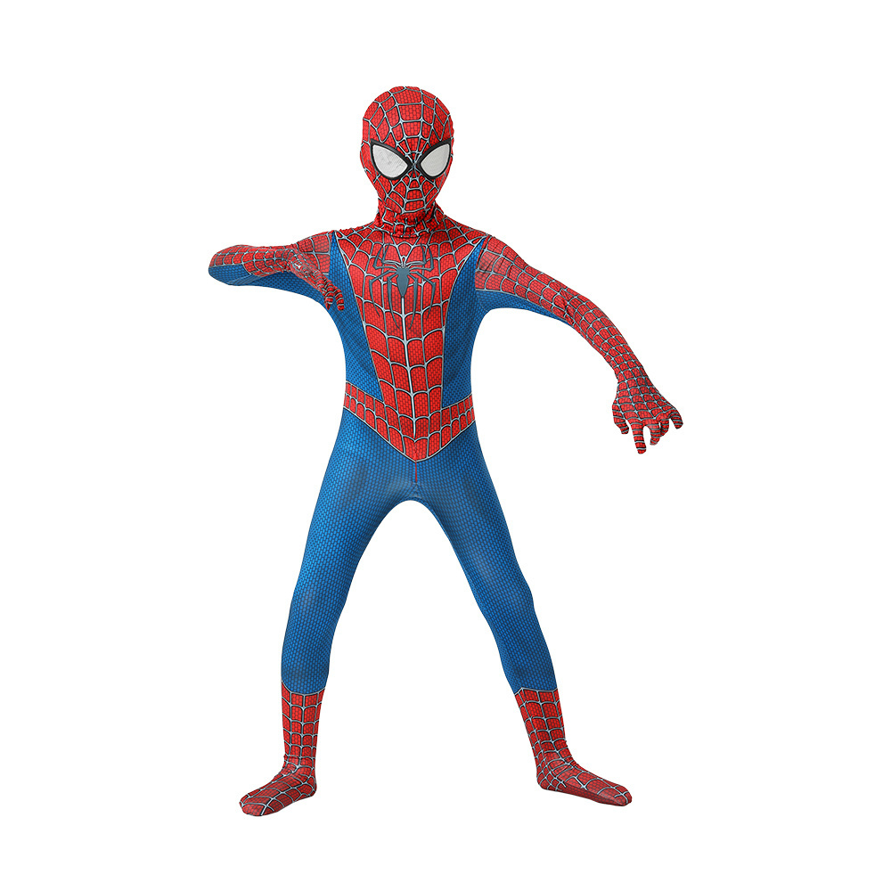 Spider Man Jumpsuit Tight Bodysuit Iron Father Son Birthday Party Halloween Boy Black Spiderman Cosplay Costume For Kids