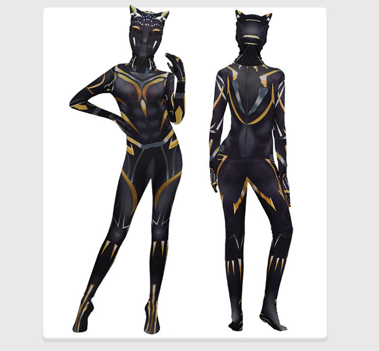 Halloween Costume Kids Boys Adults Expedition Stealth Factory Supply Black Panther Costume Zentai Suit