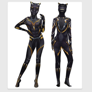 Halloween Costume Kids Boys Adults Expedition Stealth Factory Supply Black Panther Costume Zentai Suit