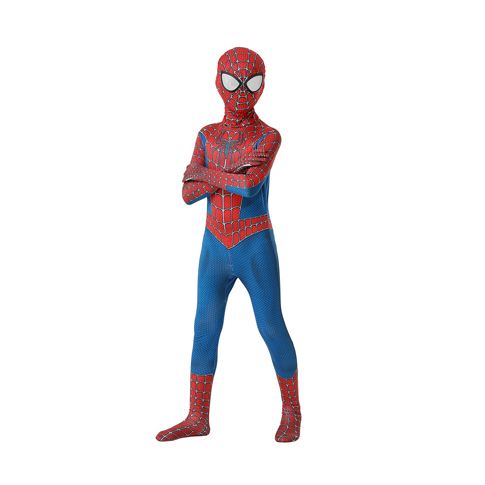 Spider Man Jumpsuit Tight Bodysuit Iron Father Son Birthday Party Halloween Boy Black Spiderman Cosplay Costume For Kids