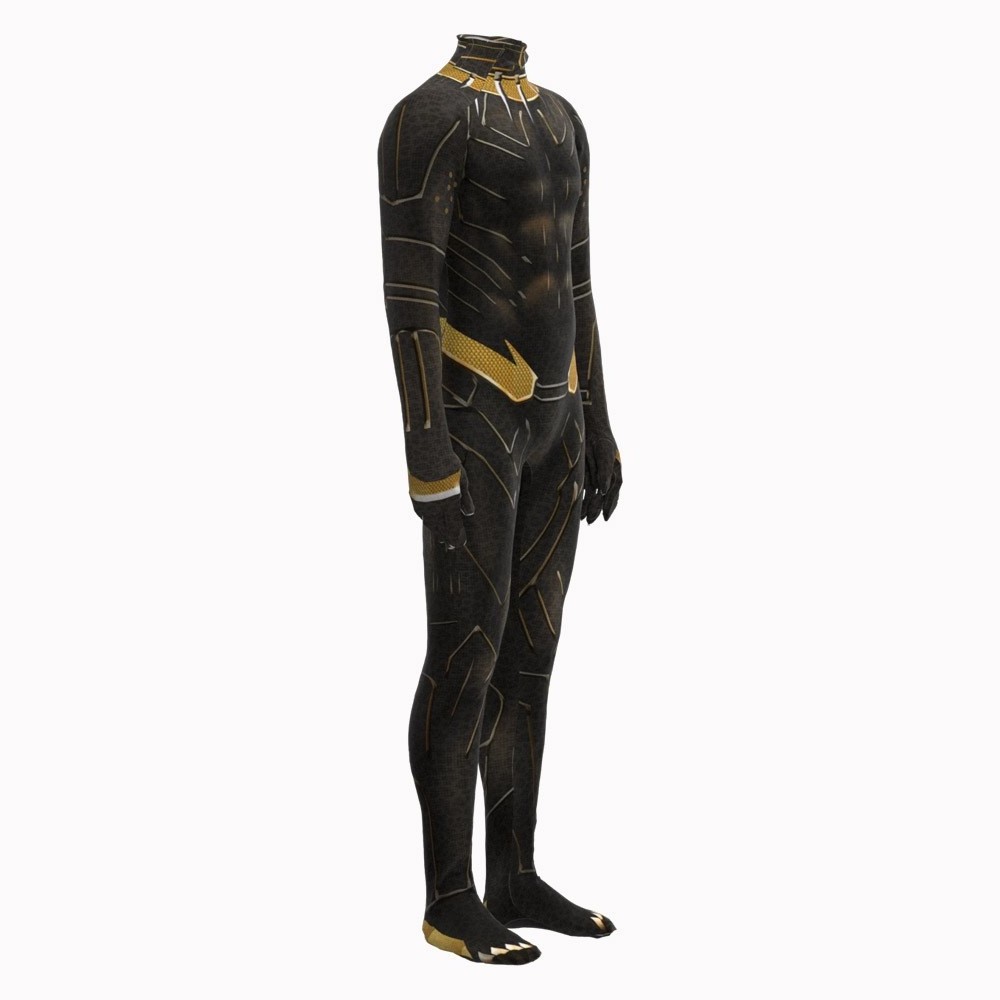 Halloween Costume Kids Boys Adults Expedition Stealth Factory Supply Black Panther Costume Zentai Suit