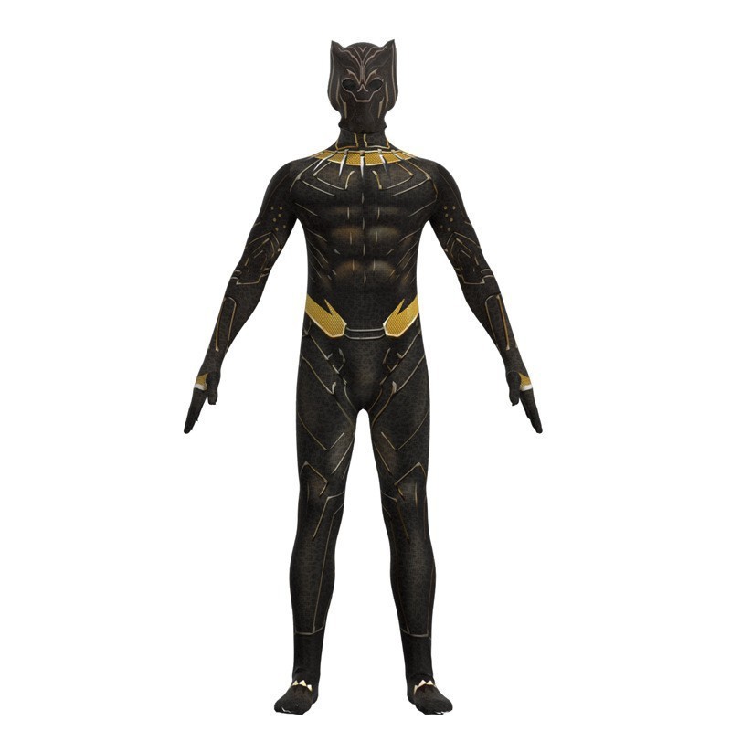 Halloween Costume Kids Boys Adults Expedition Stealth Factory Supply Black Panther Costume Zentai Suit