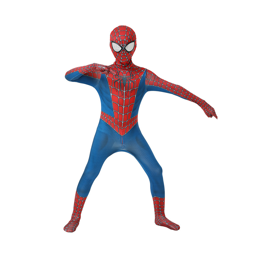 Spider Man Jumpsuit Tight Bodysuit Iron Father Son Birthday Party Halloween Boy Black Spiderman Cosplay Costume For Kids