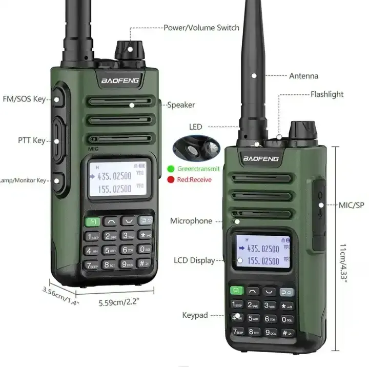 Baofeng UV-13 Pro Baofeng Uv-9r Pro Uv9r Pro T57 Ip68 Two Way Radio 10w Transceiver 3.7V BF Handheld Walkie Talkie