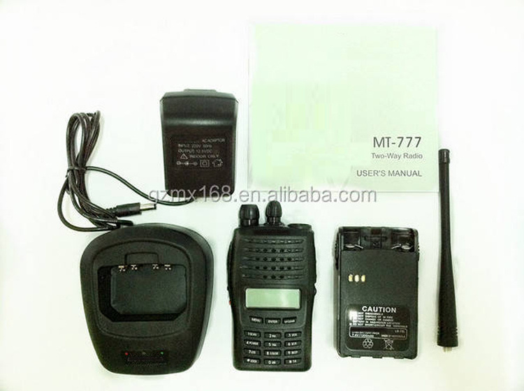 Hotsale MT-777 128 Channels VHF two way radio with long communication range MT777 walkie talkie