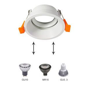 3W 5W 6W 7W 8W 10W LED Indoor Narrow Frame Spotlight Halogen Replacement GU10 MR16 GU10 Down Light Housing