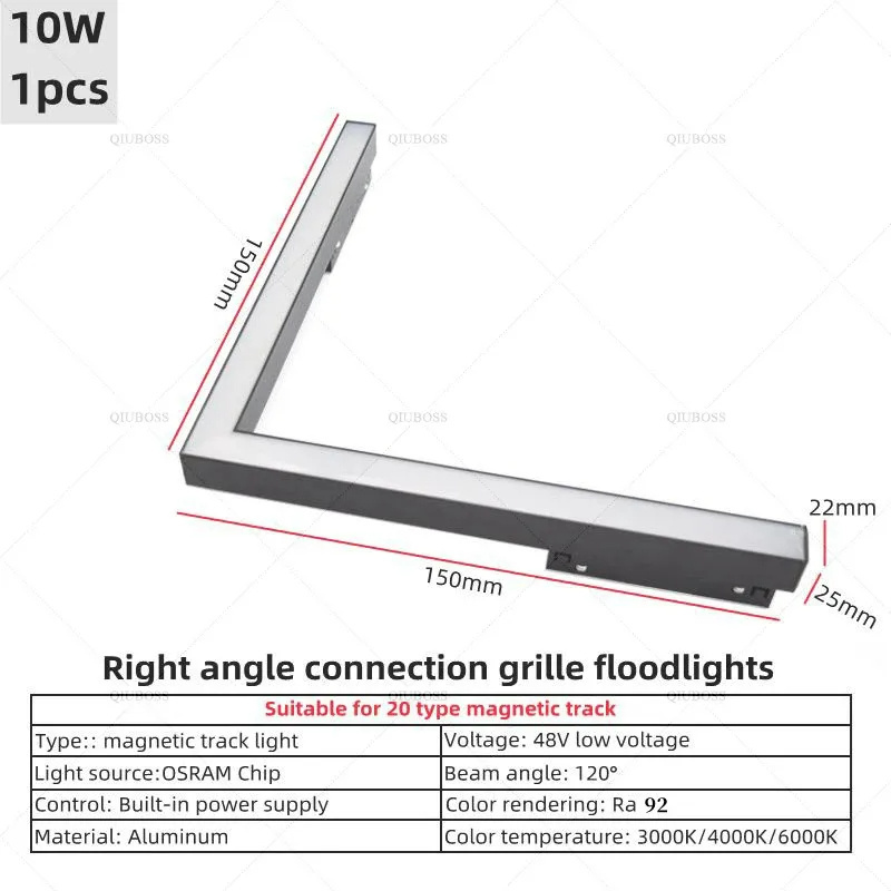 Modern Led Aluminum Alloy Recessed Indoor Lighting 8W/13W Home LED Office Building Cob Smart Track Light 