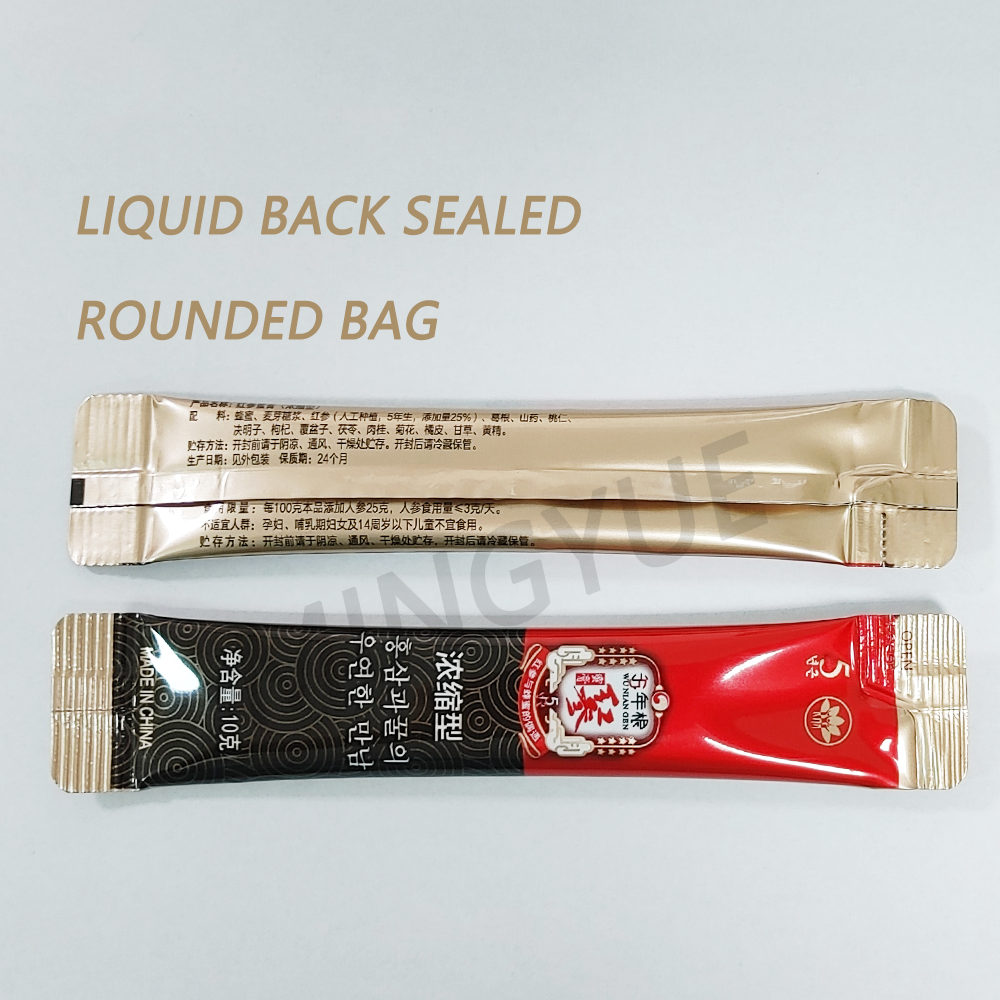 Round angle Special shape bag paste packet chocolate Fruit Pulp Jam sauce packaging machine sachet packaging for honey