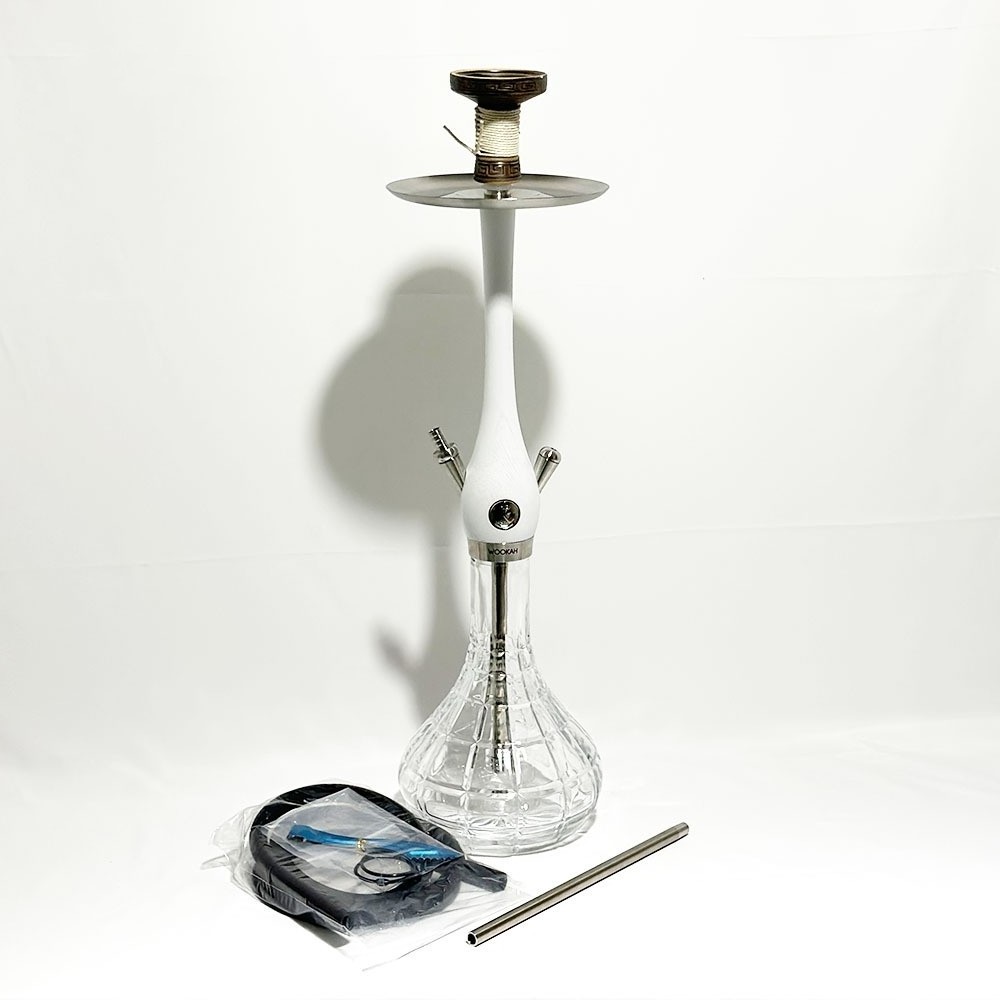 Hot selling Wood Hookah High quality Large Stainless steel Fashion Wooka Shisha Hookah Set With One Hose Connector Wooden Hookah