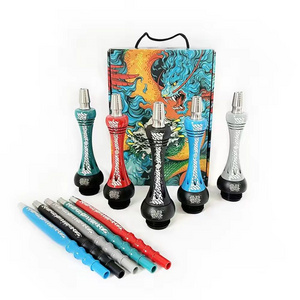 Top Quality Aluminum Shisha russian hookah colorful alpha brand hookah X special artist version aluminum hookah shisha