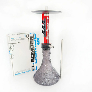 Wholesale Unique Design High Quality El Bomber Midnight Modern Shisha Free Type Stainless Steel Hookah