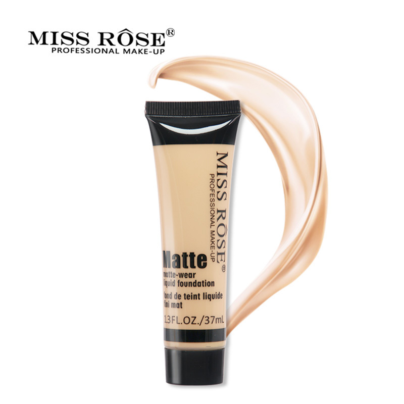 Miss Rose High Quality Matte Wear Liquid Foundation Base Makeup 10 Colors Face Cream Base Foundation