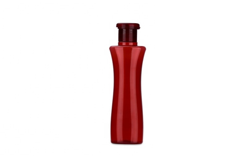 Luxury Red Shampoo Bottle Flip Top Cap Shower Gel Bottles High Quality PET Packing Bottles 150ml