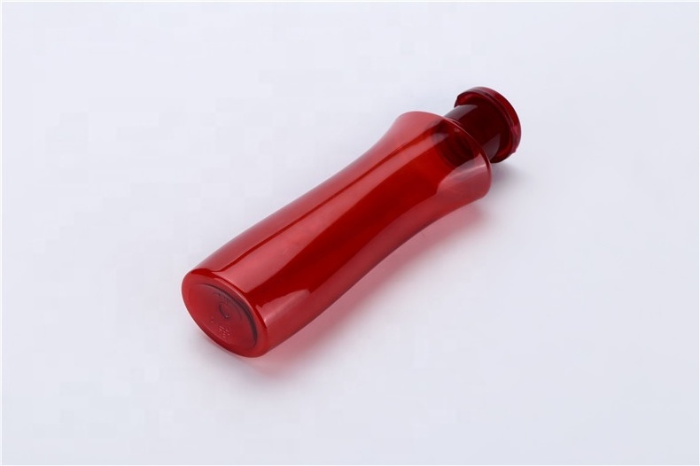 Luxury Red Shampoo Bottle Flip Top Cap Shower Gel Bottles High Quality PET Packing Bottles 150ml