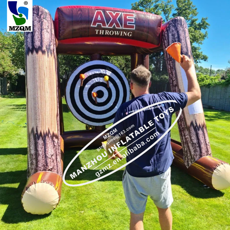 Commercial Carnival Games Dart Board Sticky Game Inflatable Axe Throwing Toy