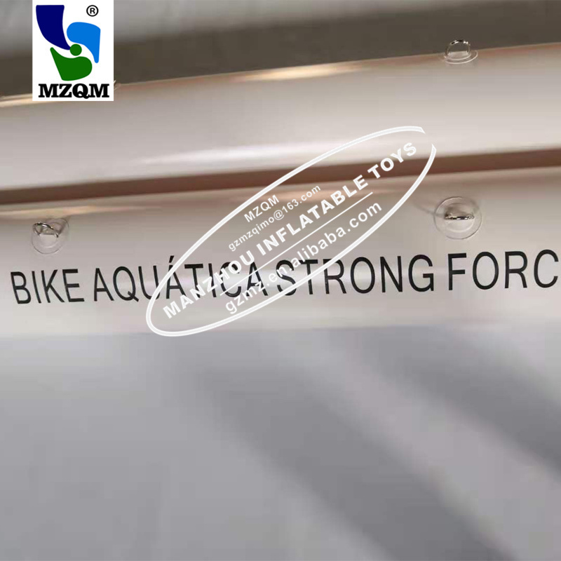 Wholesale PVC Inflatable Water Buoy Pontoon Banana Tube Floating Pedal Boat For Water Bike Bicycle