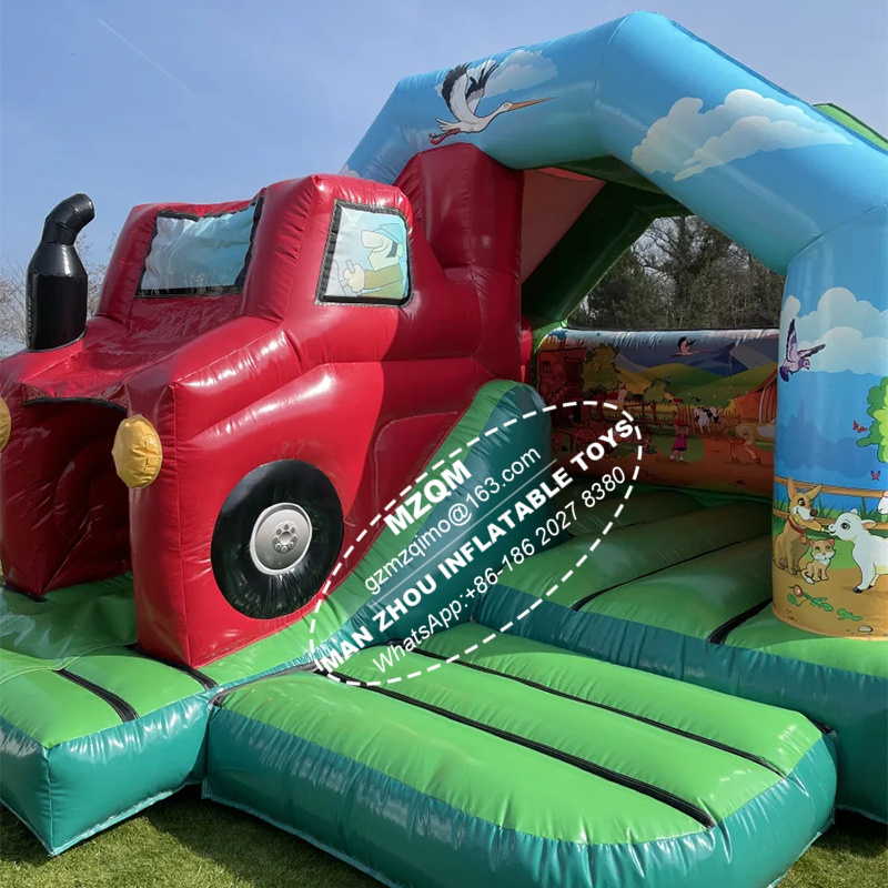 giant Tractor Bounce and Slide Bouncy Castle Combo